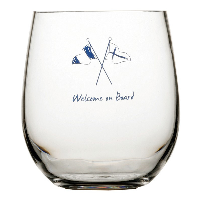 Wasserglas Welcome on Board Marine Business MARINE BUSINESS Welcome on Board