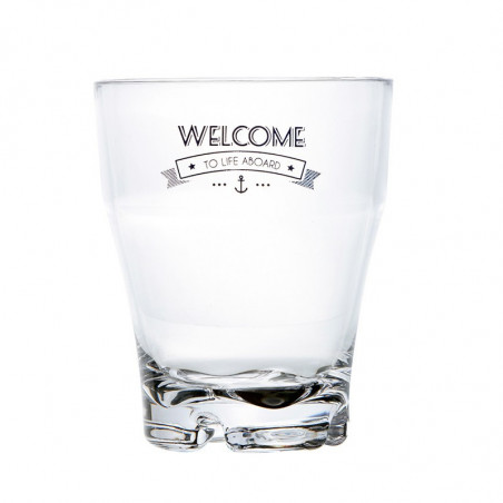 Stapelbares Wasserglas Welcome to Life Marine Business MARINE BUSINESS Party