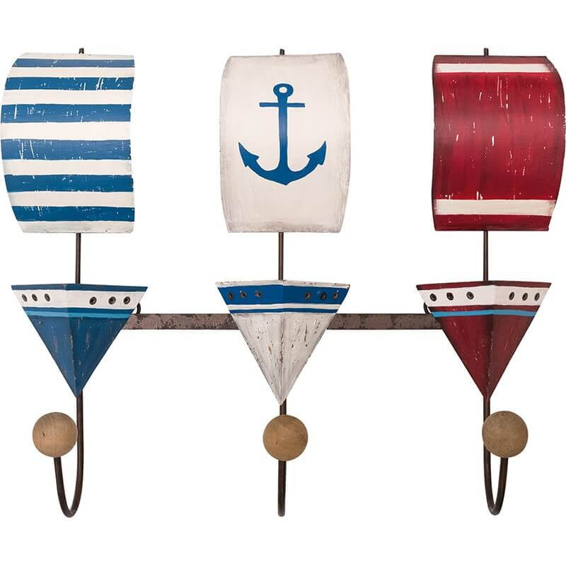 BATELA maritimes Kleiderhaken-Set Segelboote Accessoiries BATELA maritimes Kleiderhaken-Set Segelboote Accessoiries