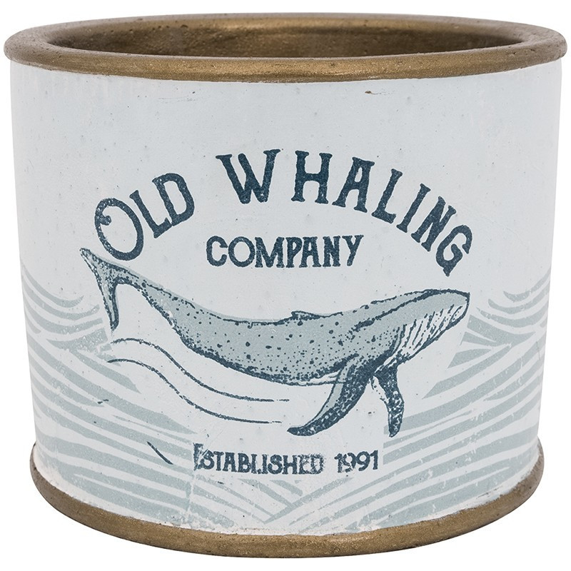 BATELA maritimer Pflanztopf Old Whaling co Maritime Dekoration BATELA maritimer Pflanztopf Old Whaling co Maritime Dekoration
