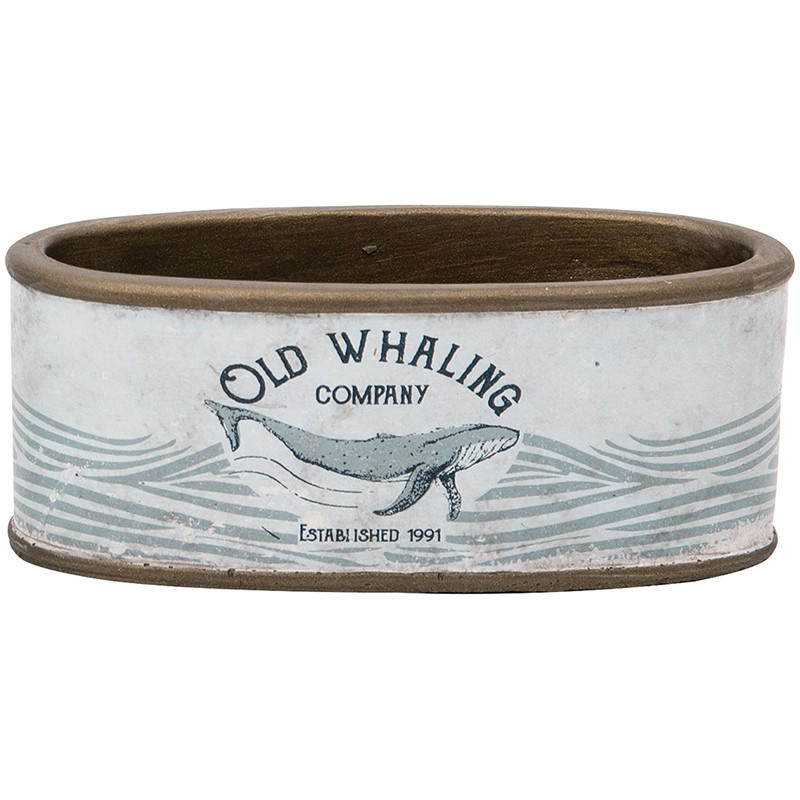 BATELA maritimer Pflanztopf Old Whaling co Maritime Dekoration BATELA maritimer Pflanztopf Old Whaling co Maritime Dekoration