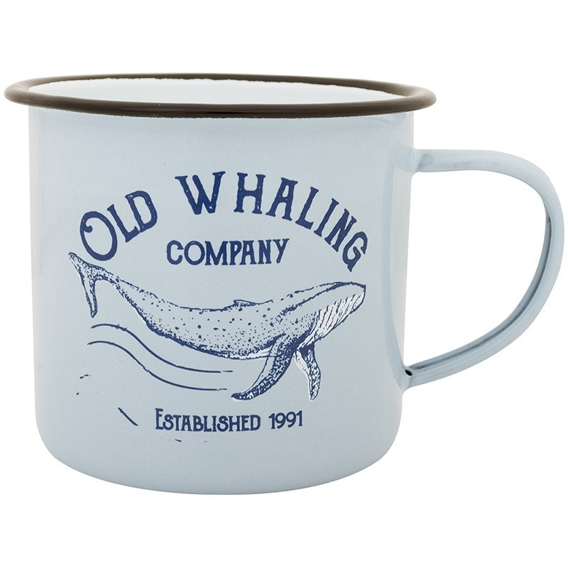 BATELA maritimer Emaille Becher Old Whaling co Maritime Dekoration BATELA maritimer Emaille Becher Old Whaling co Maritime Dekoration