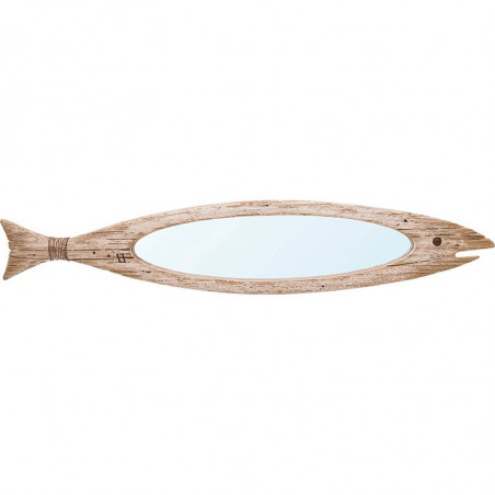 BATELA maritimer Holzspiegel Fisch