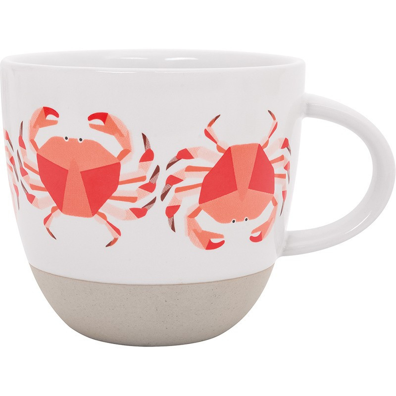 BATELA Porzellan Tasse Krebs Maritime Dekoration BATELA Porzellan Tasse Krebs Maritime Dekoration