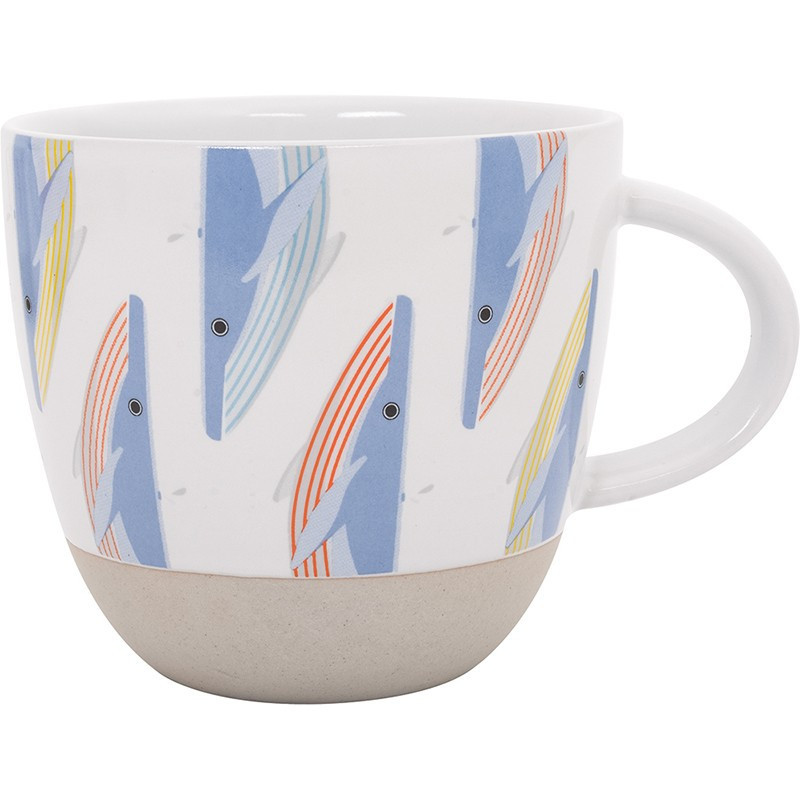 BATELA Porzellan Tasse Wal Maritime Dekoration BATELA Porzellan Tasse Wal Maritime Dekoration