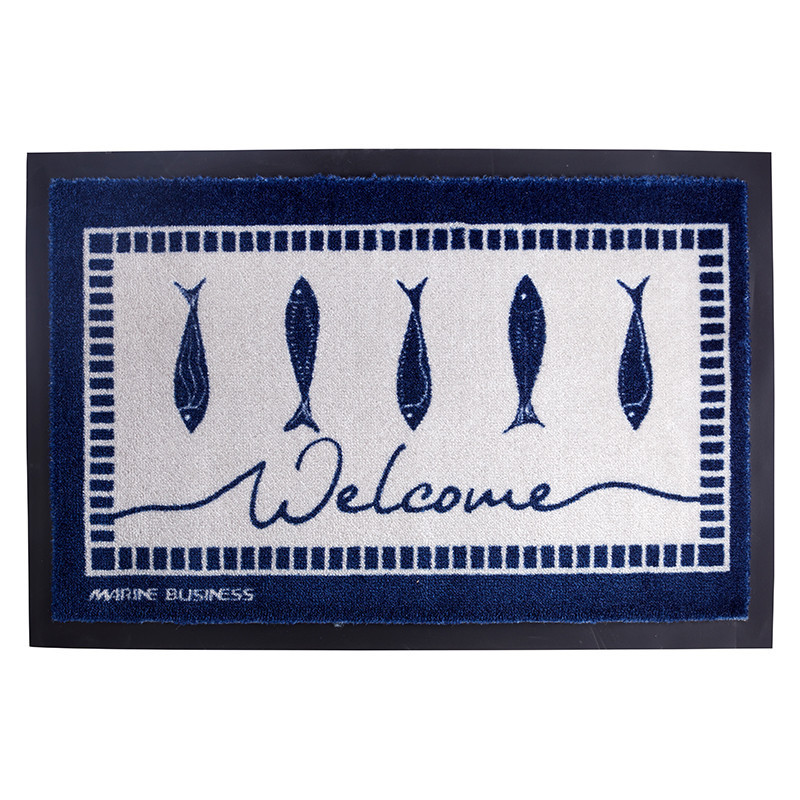 Rutschfeste maritime Fußmatte Welcome Fish Marine Business MARINE BUSINESS Accessoiries