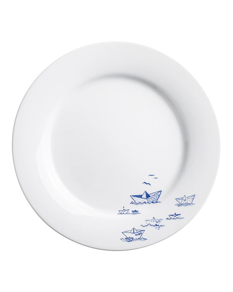 KAHLA Ahoi Marie Speiseteller 26 cm Papierschiffchen| Bootsporzellan
