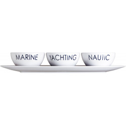 Snackschale + drei kleine Snackschalen "Sea" Marine Business MARINE BUSINESS Bootsgeschirr