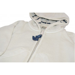 BATELA maritime Sweatshirt Jacke creme BATELA Maritime Mode